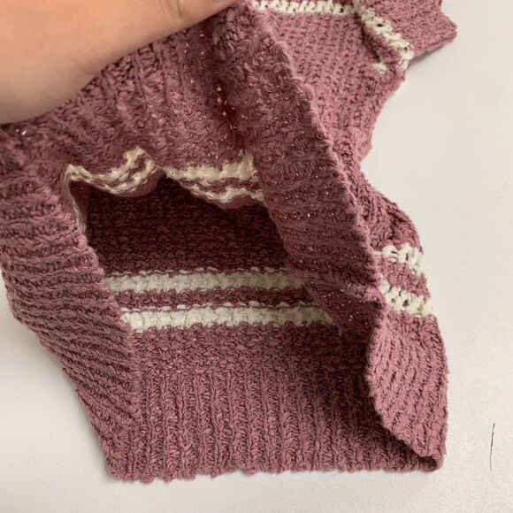 Anthropologie Gwen Textured Knit Tee Womens XS Extra Small Fitted Mid Sleeves - Picture 11 of 13